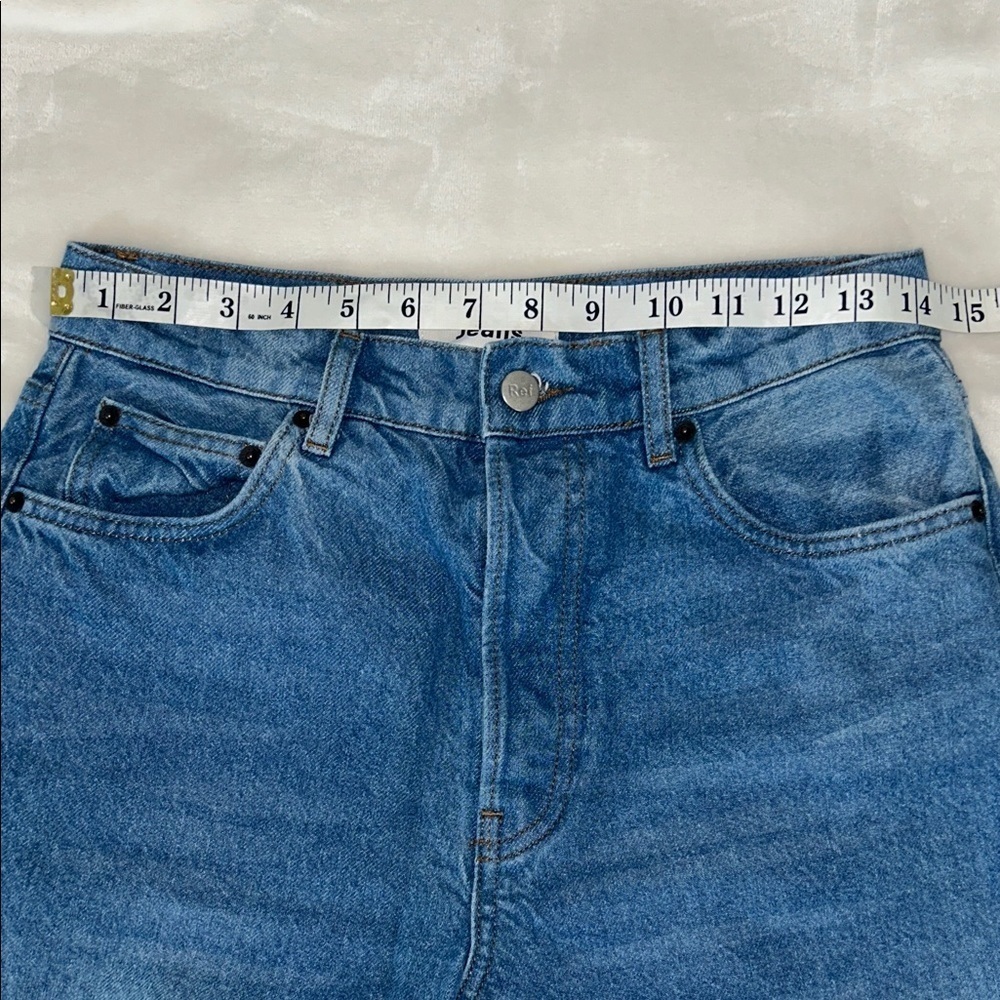 Reformation Women's Blue Straight Jeans - Picture 7 of 11